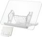 Stand sans marque Support de livre réglable en acrylique - Support de table pliable pour livres - Transparent - Support de livre de bureau - Magazines - 28 x 199 cm