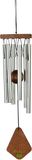 Art Bizniz Windgong 35 Cm Aluminium/hout Zilver