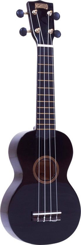 Mahalo MR1BK Rainbow Black ukelele - 8997032890056