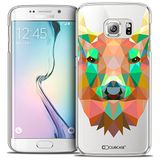 Beschermhoes Caseink - Beschermhoes voor Samsung Galaxy S6 Edge, ultradun, Polygon Animals hert