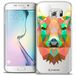 Beschermhoes Caseink - Beschermhoes voor Samsung Galaxy S6 Edge, ultradun, Polygon Animals hert