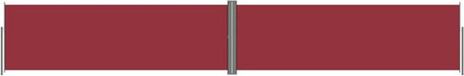 vidaXL Windscherm uittrekbaar 160x1000 cm rood
