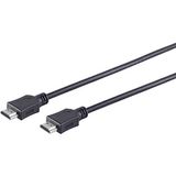 No-Name HDMI (St-St) 1,5m 3D Ethernet 4K 60Hz 3-voudig 2.0 afgeschermd Black
