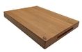 EFO Planche à découper en bois, 40 x 30 x 4 cm, grande planche de cuisine en bois de hêtre, planche en bois avec poignées pratiques, planche à découper en bois pour pain, viande et légumes, planche de service durable