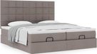 Maison Exclusive - Cadre de lit ottoman avec matelas taupe, 200x200 cm, textile
