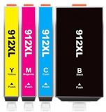 Inktkenners Inktcartridges Geschikt voor HP 912 / 912XL Multipack van 4 stuks