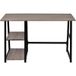 Maison Exclusive - Bureau avec 2 étagères gris et chêne