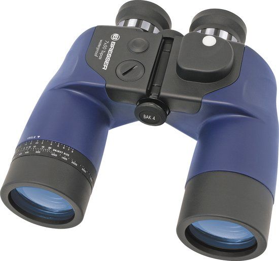 Bresser Topas Binocom 7x50 Verrekijker - Blauw - Waterdicht
