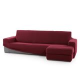 FAVERTI Overtrek voor chaise longue, kort hoekdeel rechts (voorgezien) | Model Novele | Super verstelbare chaise longue-overtrek in bordeaux | kwaliteitsbescherming van jacquard-stof met katoengevoel