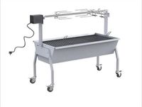 SILVER STYLE ZILVEREN STIJL Houtskoolbarbecue - Rotisserie - XXL spit