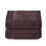 Top Towel Premium - grote badhanddoeken, 2 handdoeken, 50 x 100 cm, 100% katoen, 600 g, bruin
