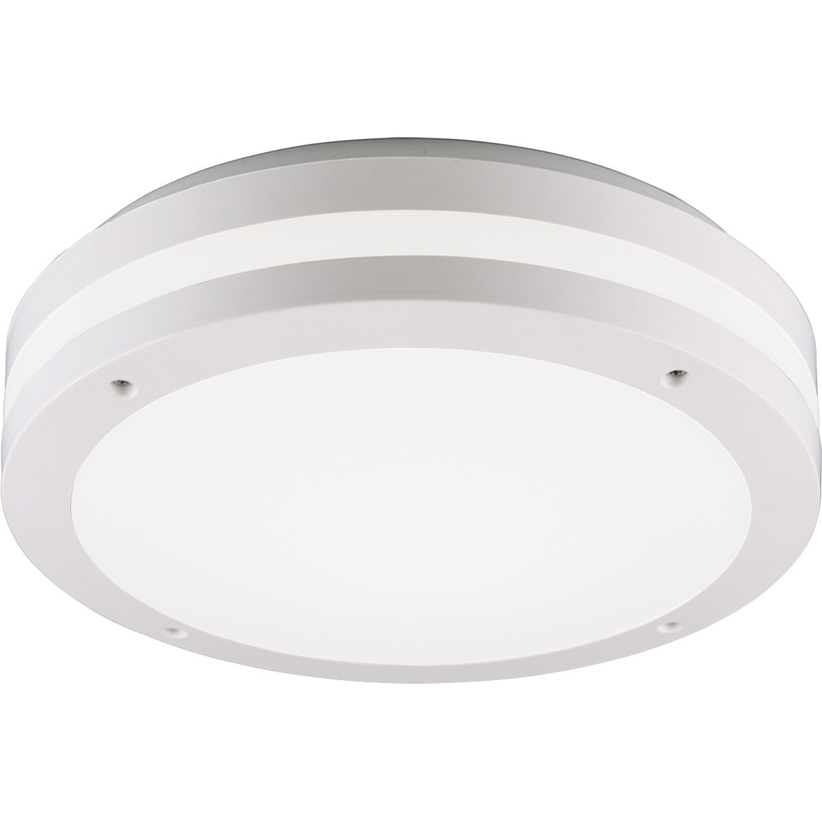 BES LED LED Plafondlamp - Trion Keraly - Opbouw Rond - Bewegingssensor - Waterdicht - 12W - Mat Wit - Kunststof