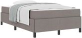 vidaXL lit boxspring taupe 120 x 200 cm tissu