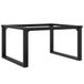 Pieds de table basse O-frame 80x70x43 cm acier