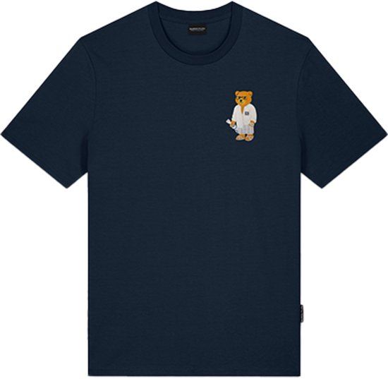 Baron Filou The Sunset Millionaire T-shirt Korte mouw Ronde hals Katoen Blauw M