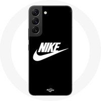 Nike Hoesje voor Samsung Galaxy S21 FE Logo witte achtergrond Zwart Maniacase