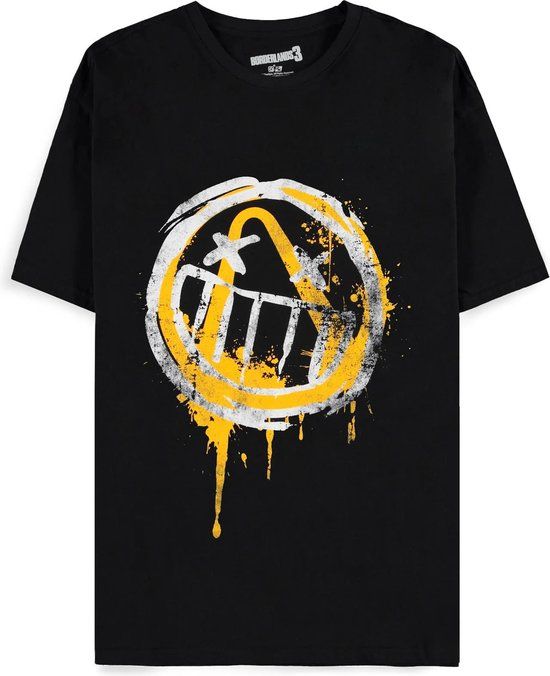 Borderlands 3 Punk Smiley T-shirt - Black - XXL - Unisex