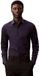 Calvin Klein Slim Essential Poplin Shirt Blauw Katoen 97% Elastaan 3% Lange Mouw Slim Fit Casual Mannen EU41