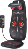 RENPHO Shiatsu massagekussen - Volledige rug- en nekmassage – Met warmte en vibratie – Instelbare zones en intensiteit – Automatische hoogteherkenning – Geschikt voor elke stoel – Ideaal voor thuis of op kantoor
