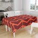 Bonamaison Tafelkleed, Anti-Mold, Sneldrogend, Waterdicht, 100% Polyester Tafellaken, Oranje Bordeaux, 140 x 160 Cm - Ontworpen en Vervaardigd in Turkije