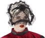 Atosa Halloween/horror verkleed diadeem/tiara/sluier - zombie/heks/lady - kunststof - dames/meisjes