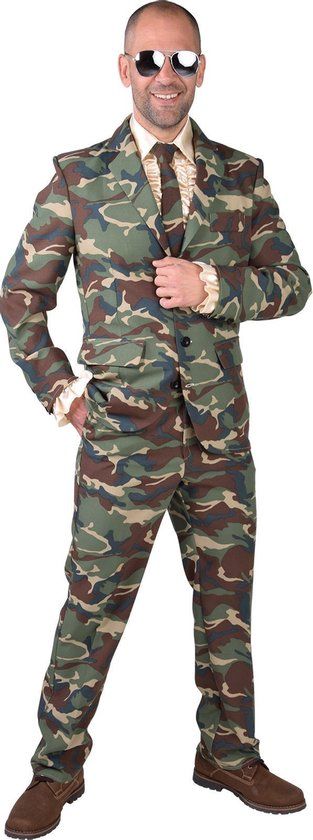 Magic Design Camouflage Verkleedpak Heren - Maat XS