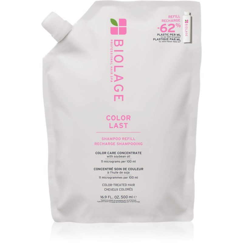 Biolage Color Last Shampoo Refill voor gekleurd haar, beschermt en behoudt de intensiteit en de tint, geeft glans, 500 ml