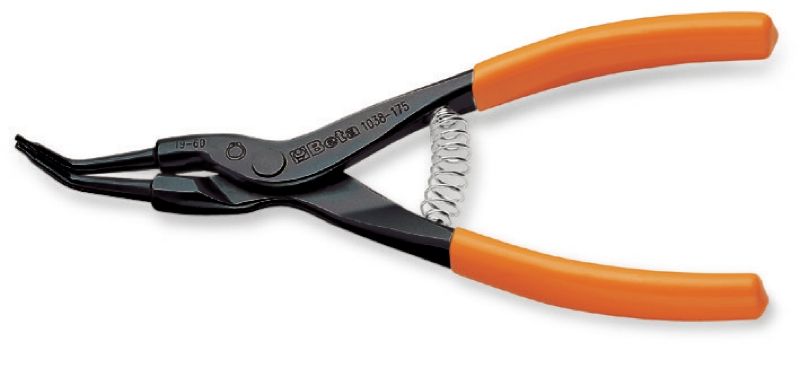 Beta Borgveertangen, uitwendig 45°gebogen punten PVC handgreep 1037 225