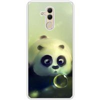 Panda Bedrukt siliconen hoesje compatibel met Mate 20 Lite Panda Bubble