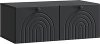 vidaXL Wandmontage TV-kast Zwart 78,5 x 41 x 30 cm Bewerkt hout