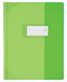 OXFORD 25 notitieboekjes, 17 x 22 cm, Strong Line PVC, transparant, 15/100, groen