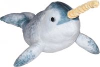Wild Republic Narwal pluche, knuffeldier, pluche speelgoed, geschenken voor kinderen, levende oceaan, 12 inch