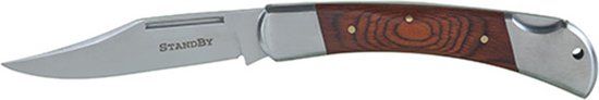 Homey's ProfJob K4 Zakmes - 12.3 cm - Pakkahout - RVS - Bruin