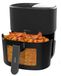 Friteuse à air sans huile - 6,5 L - Avec fenêtre - 1700 W - Thermostat 80-200 °C