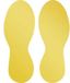 Durable 104704 Vloermarkeringsvorm voet, verwijderbaar Geel 5 paar (b x h) 90 mm x 240 mm