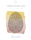 color Oster Girlanden: color & create calm - mindful coloring & crafting - deine Me-Time mit dekorativem Ergebnis