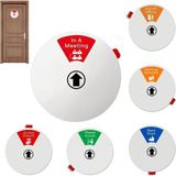 Merkloos / Sans marque Dailygoods Vergaderstatusbord 6-in-1 Metaal Niet Storen Bord