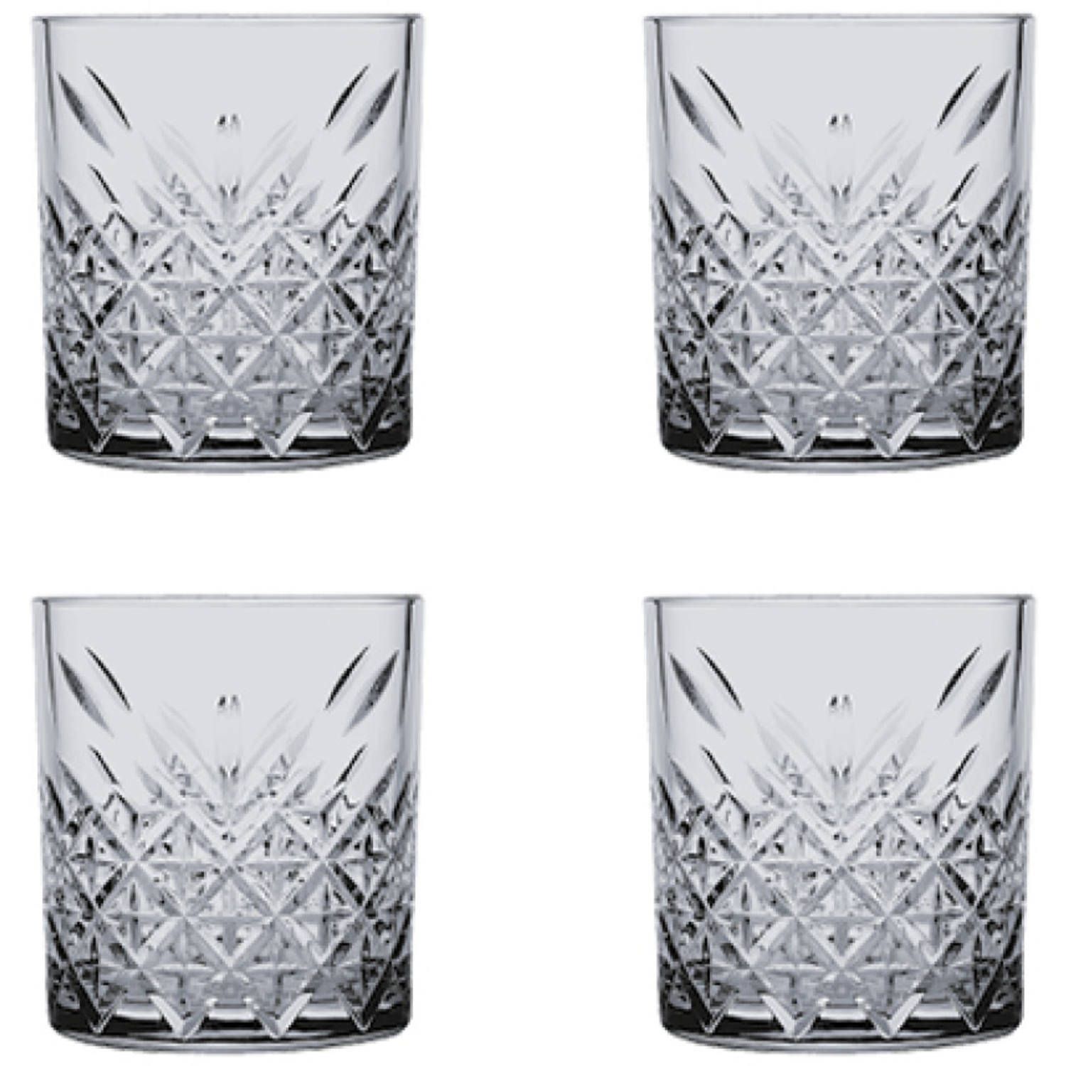 Pasabahce Timeless Tumbler - 35.5 cl - Grijs - Set van 4