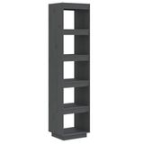 vidaXL Boekenkast/kamerscherm 40x35x167 cm massief grenenhout grijs