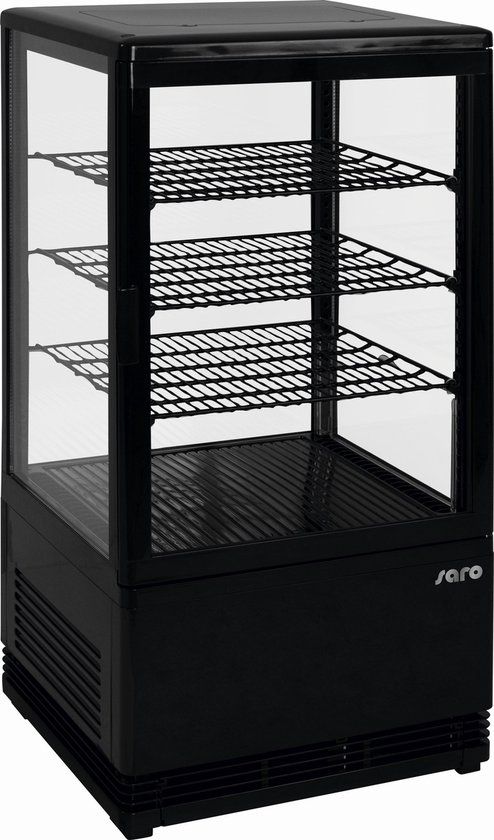 Saro SC 70 Mini convectie koelvitrine - vrijstaand - zwart