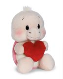 NICI 62702 Peluche tortue avec cœur, 22 cm, beige