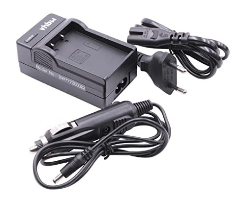 VHBW Oplader compatibel met Olympus OM-D E-M10, E-M10 II, E-M10 Mark II camera camcorder accu - laadstation + autoadapter, laadindicator