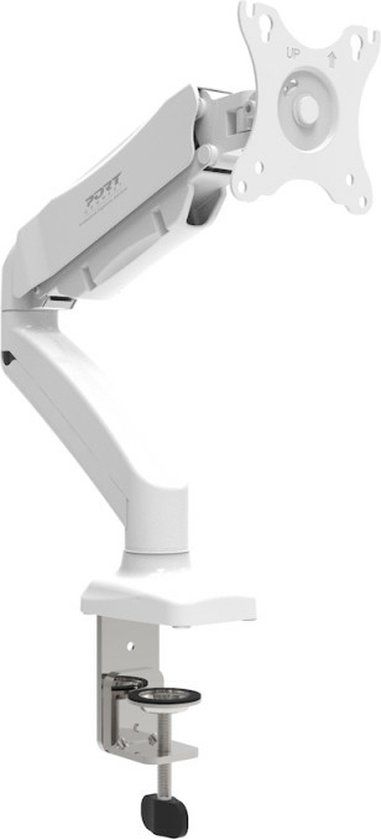 Port Connect Monitor Arm Vesa 1 Screen or Monitors up to 32 Inch - White