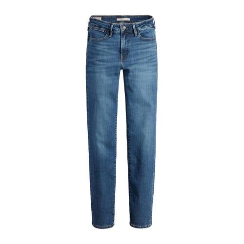 Levi's 712 High Waist Slim Fit Jeans - Medium Blue Denim