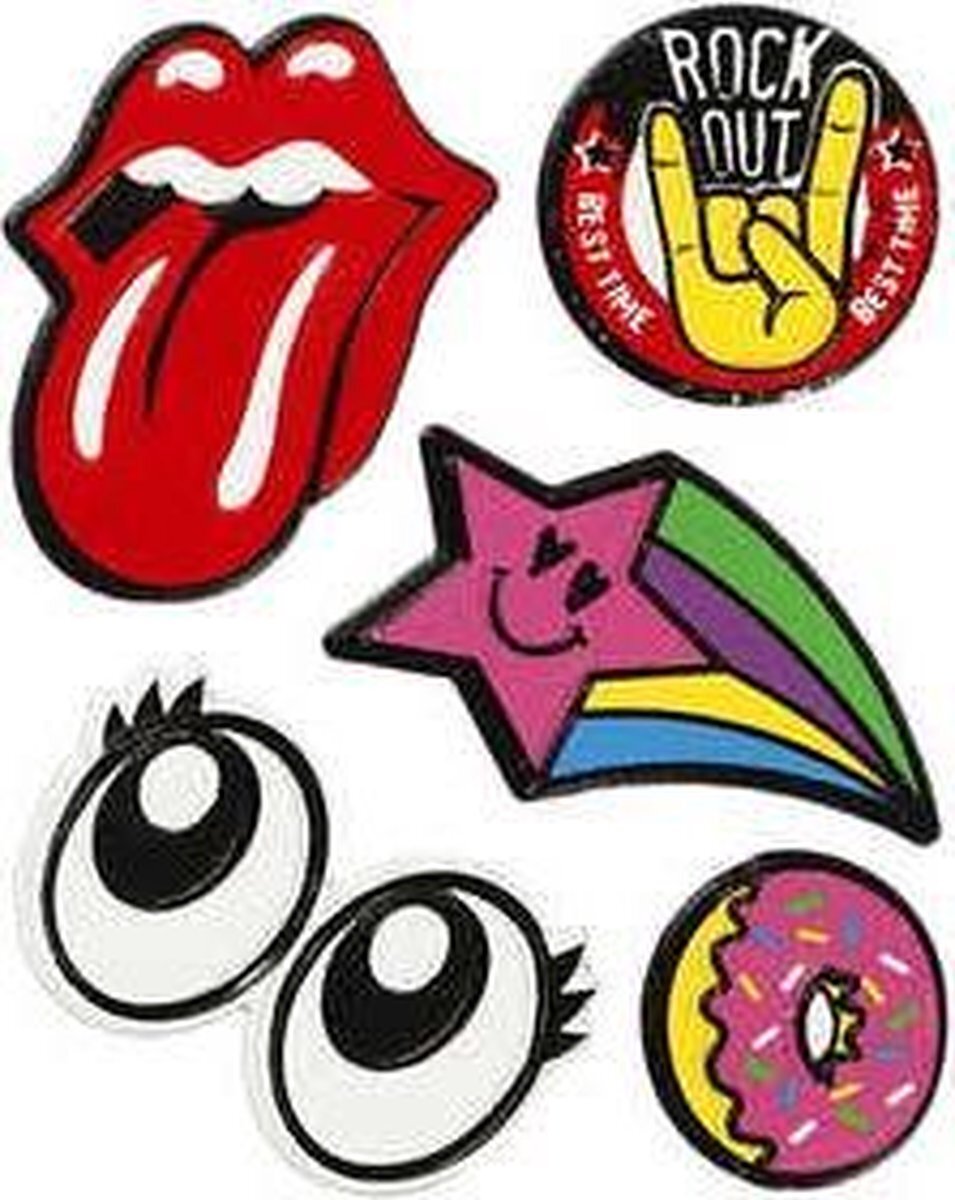 Creative Soft Stickers vel 12 2x17 75 cm Rock Out 1vel