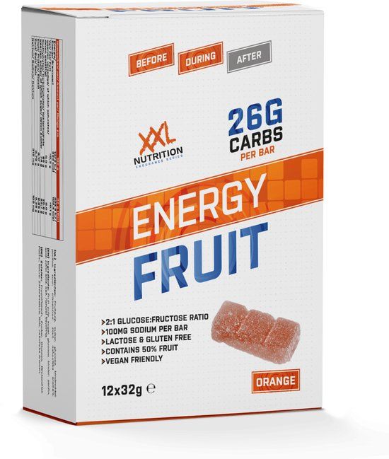 XXL Nutrition Energy Fruit Orange 12 x 32 Gram