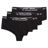 G-STAR RAW Set van 3 hipsterbroekjes voor dames, Zwart