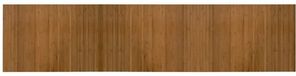 vidaXL - Vloerkleed - rechthoekig - 70x300 cm - bamboe - bruin