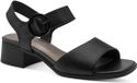 Jana Dames Sandaaltje 8-28705-46 001 Zwart Leer/Synthetisch H-breedte Maat: 39 EU