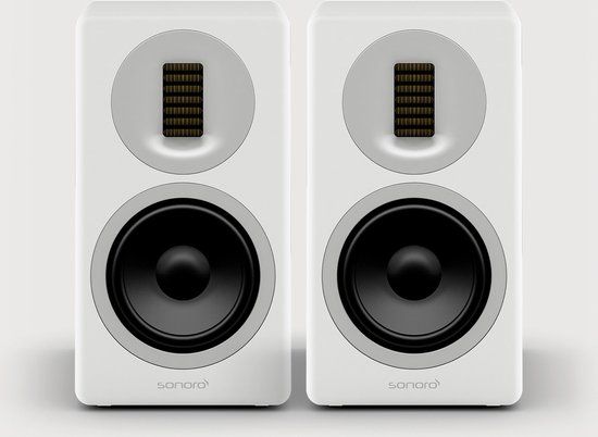 Sonoro ORCHESTRA SLIM - Boekenplank Luidsprekers - Wit (Paar)